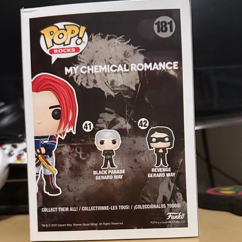 Funko Danger Days Gerard Way Vinyl Figure - Red Hair, Blue Outfit - Picture 2 of 6
